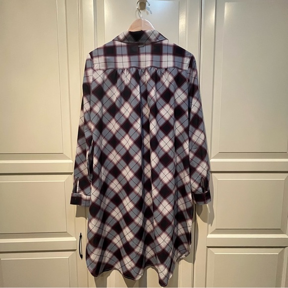 Prana Sz S Flint Maxi Top - Nautical Plaid - Picture 5 of 12